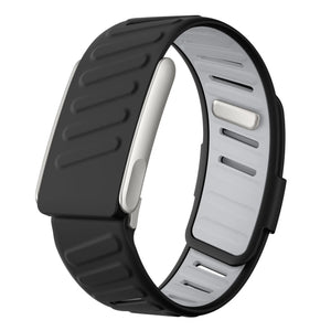 Bracelet sport compatible avec Whoop MG (noir/gris)