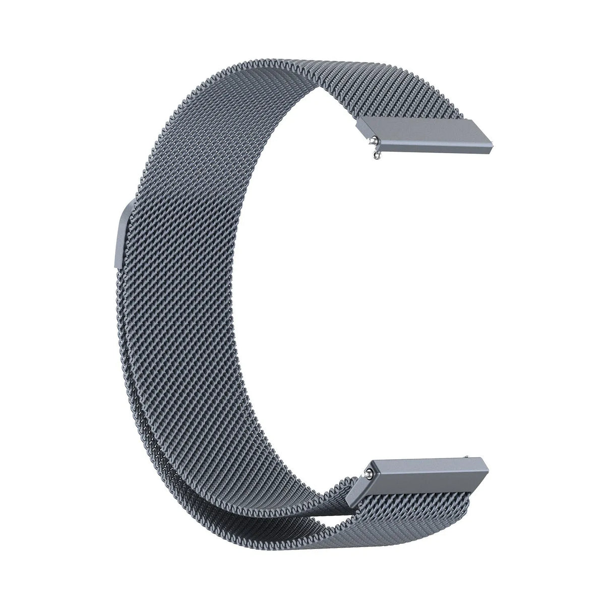 Milanese Strap, space grey, without a watch, 3/4 front view