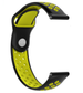Bracelet montre 22mm sport - universel (noir/jaune)