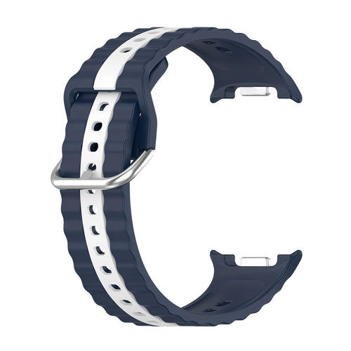Bracelet sport double Samsung Galaxy Watch 9 - 40mm (bleu/blanc)