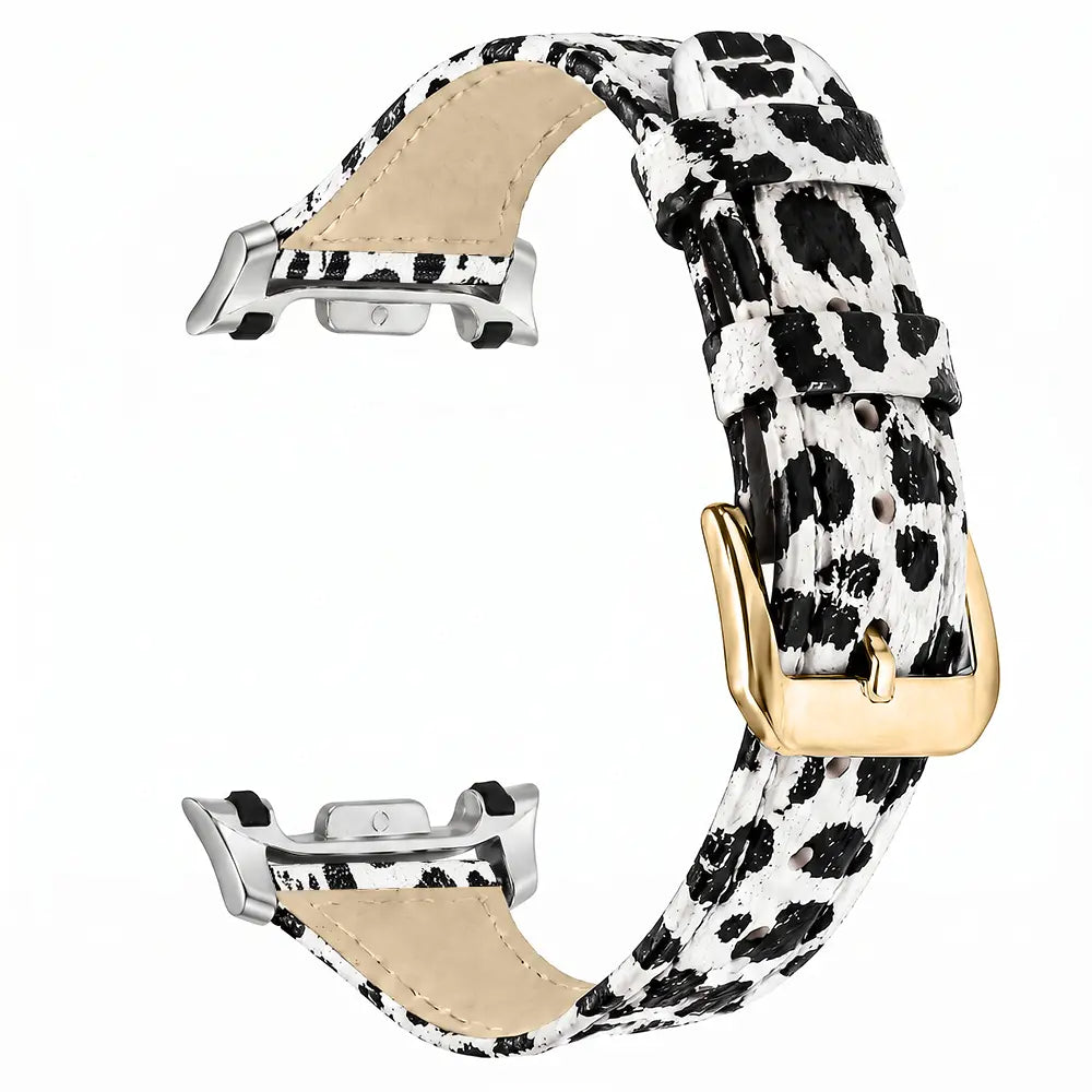 Bracelet cuir Samsung Galaxy Watch 9 - 40mm (léopard)