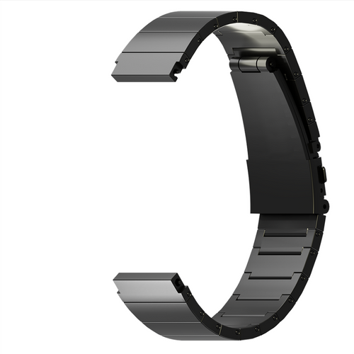 Luxury Titanium Strap, black, without a watch, 3/4 front view