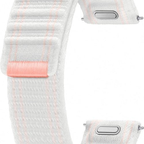 Nylon Fabric Strap, white, without a watch, 3/4 front view