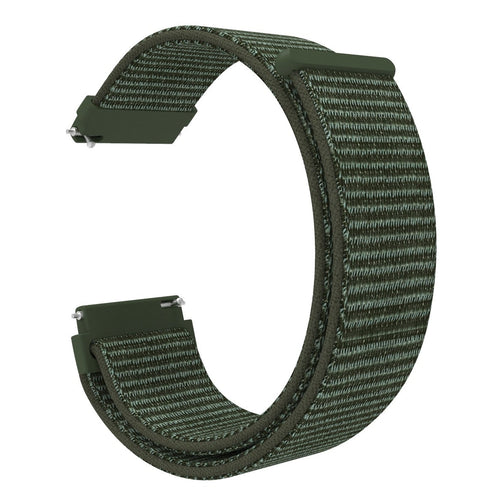 Bracelet montre 18mm nylon - universel (vert foncé)