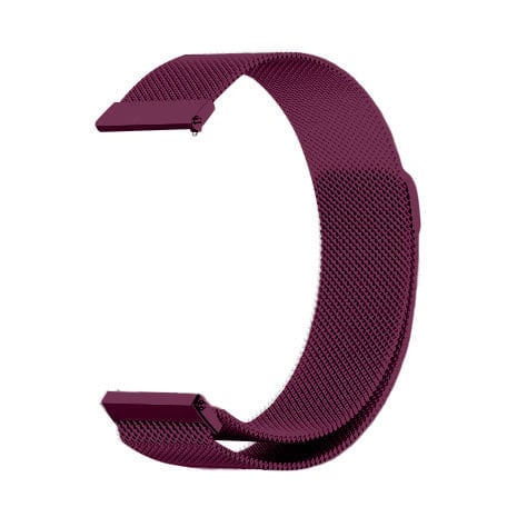 Milanese Strap, purple, without a watch, 3/4 front view
