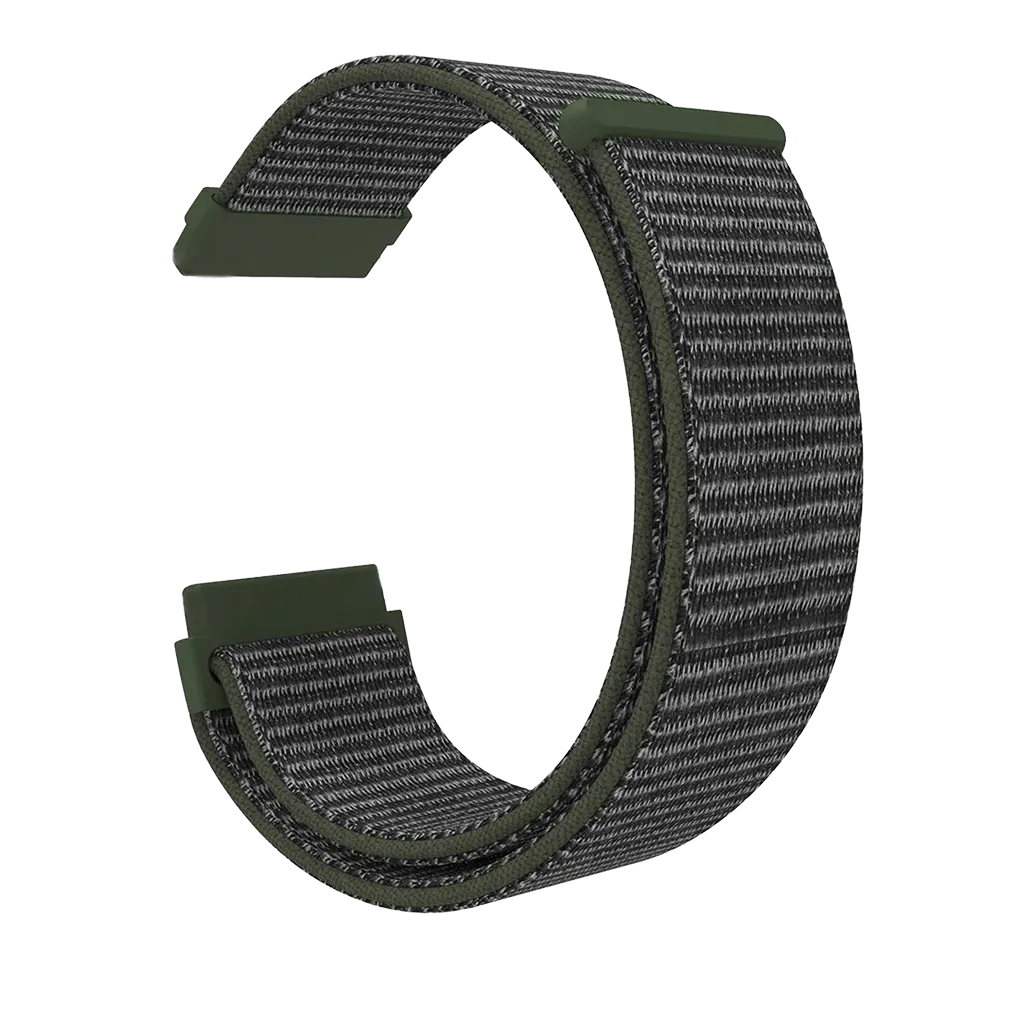 Bracelet nylon Fitbit Sense (gris-vert)