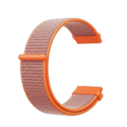 Nylon Strap, orange, without a watch, 3/4 front view