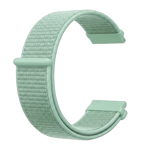 Nylon Strap, mint, without a watch, 3/4 front view