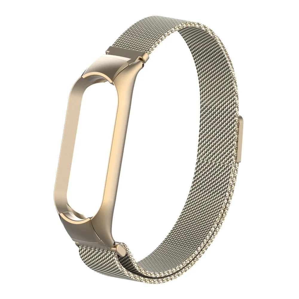 Milanese Strap, gold, without a watch, 3/4 front view