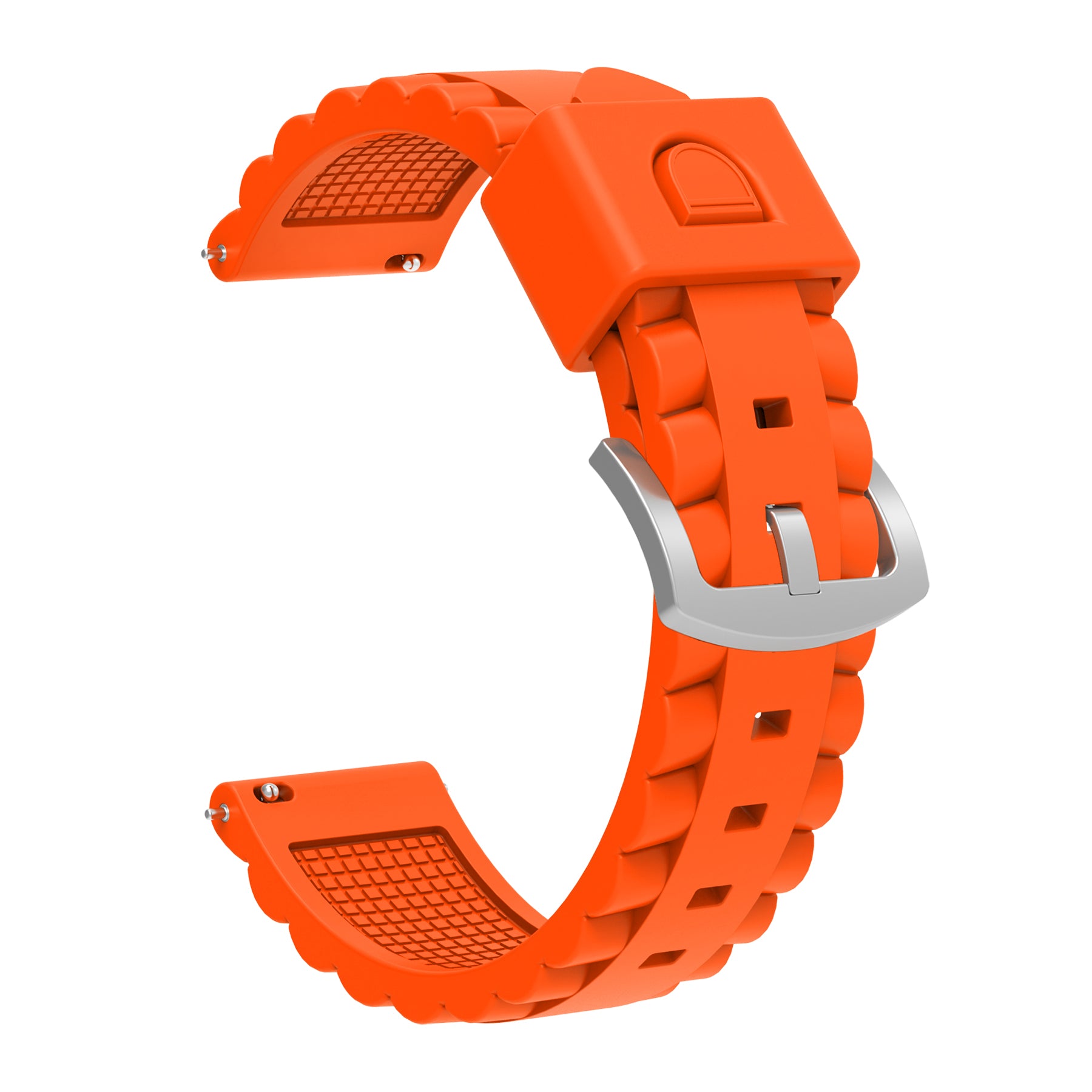 Bracelet silicone ondulé Garmin Venu X1 (orange)
