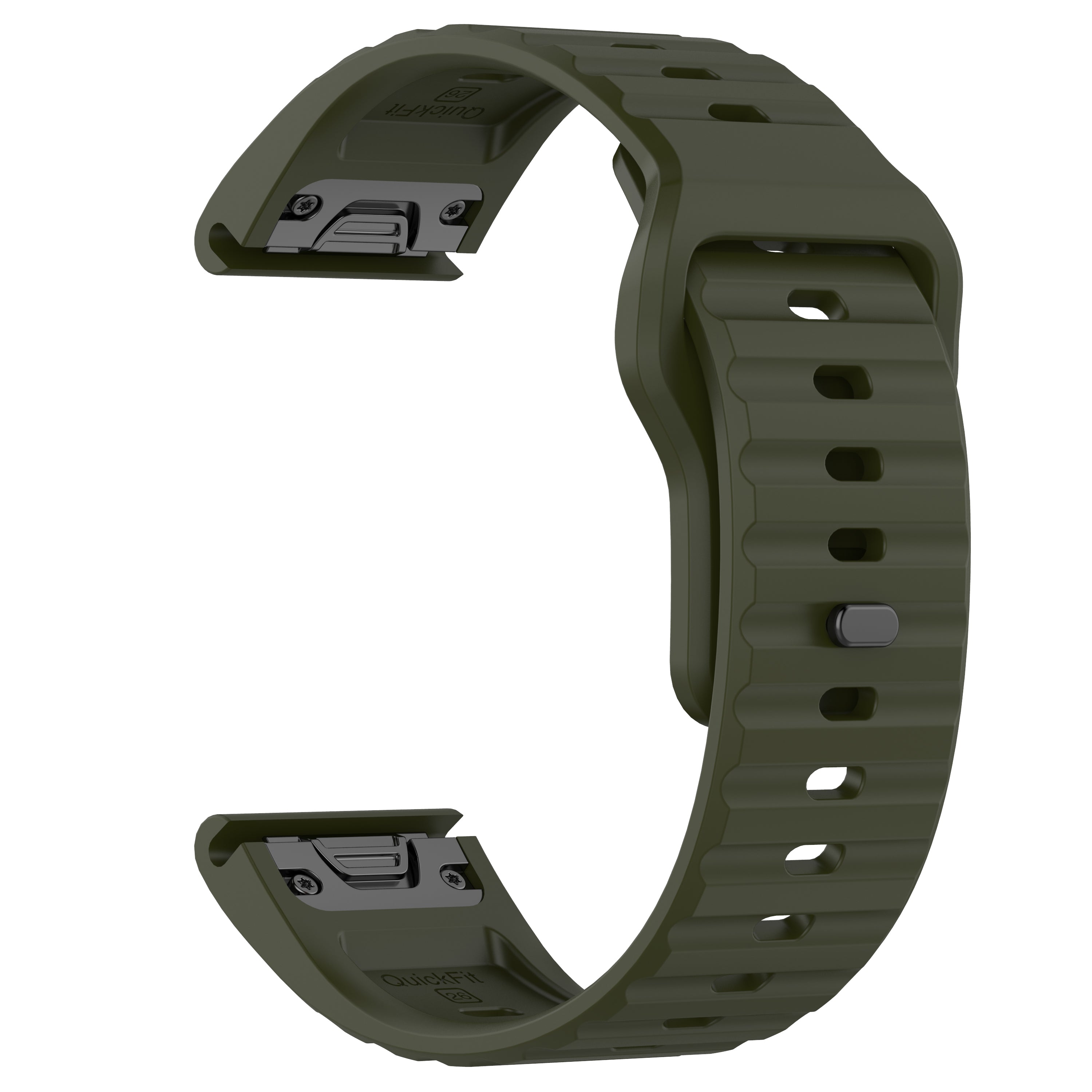 Bracelet silicone outdoor Garmin Tactix 8 - 47mm (vert armée)