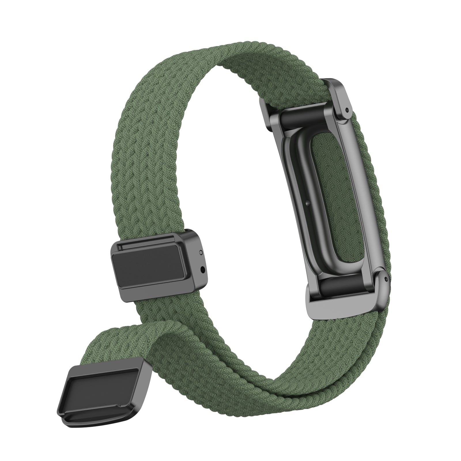 Bracelet tressé avec boucle en D Fitbit Air (vert militaire)