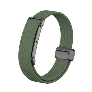 Bracelet tressé avec boucle en D Fitbit Air (vert militaire)