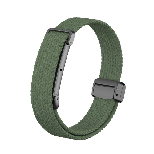 Bracelet tressé avec boucle en D Fitbit Air (vert militaire)
