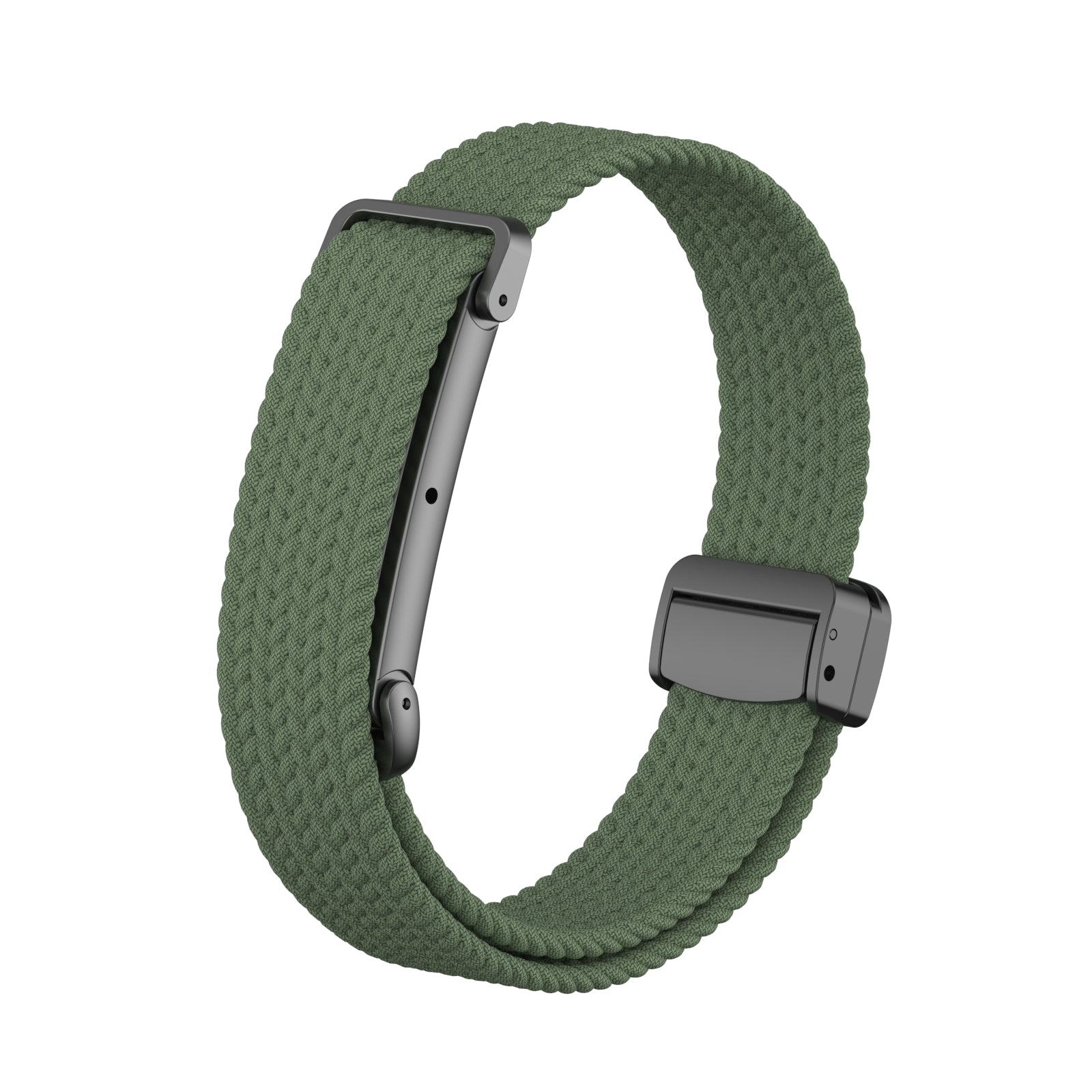 Bracelet tressé avec boucle en D Fitbit Air (vert militaire)