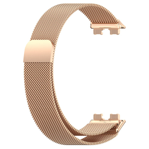 Bracelet Milanais Huawei Band 10 (or rose)