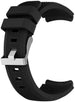 Bracelet montre 20mm silicone - universel (noir)