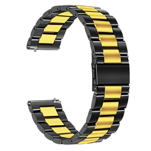 Steel Strap, black/gold, without a watch, 3/4 front view