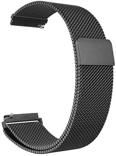 Milanese Strap, black, without a watch, 3/4 front view