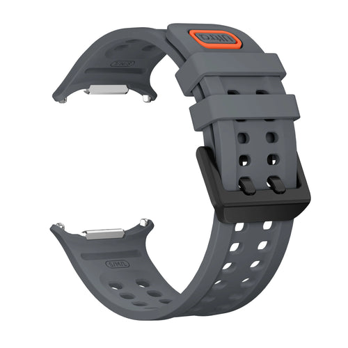 Silicone Strap, dark grey, without a watch, 3/4 front view