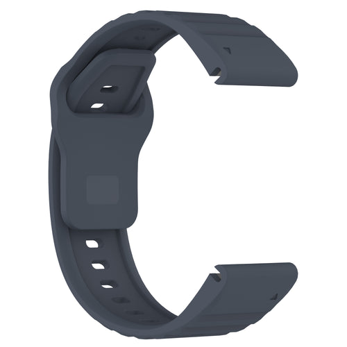Outdoor Silicone Strap, grey-blue, without a watch, 3/4 front view