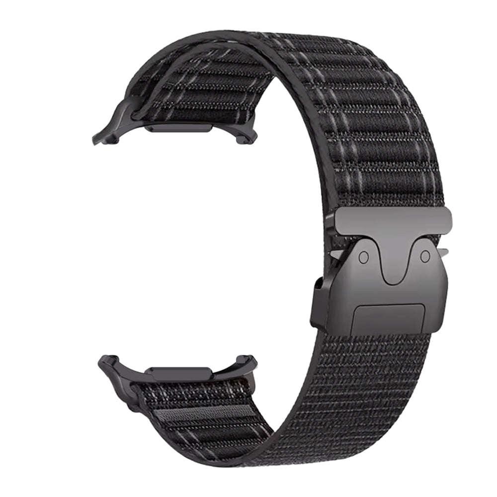 Bracelet nylon wave Samsung Galaxy Watch Ultra avec P-boucle (noir)