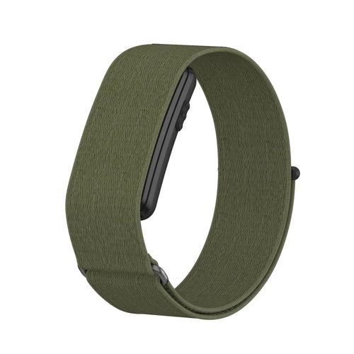 Biceps Nylon Bracelet, olive green, without a watch, 3/4 front view