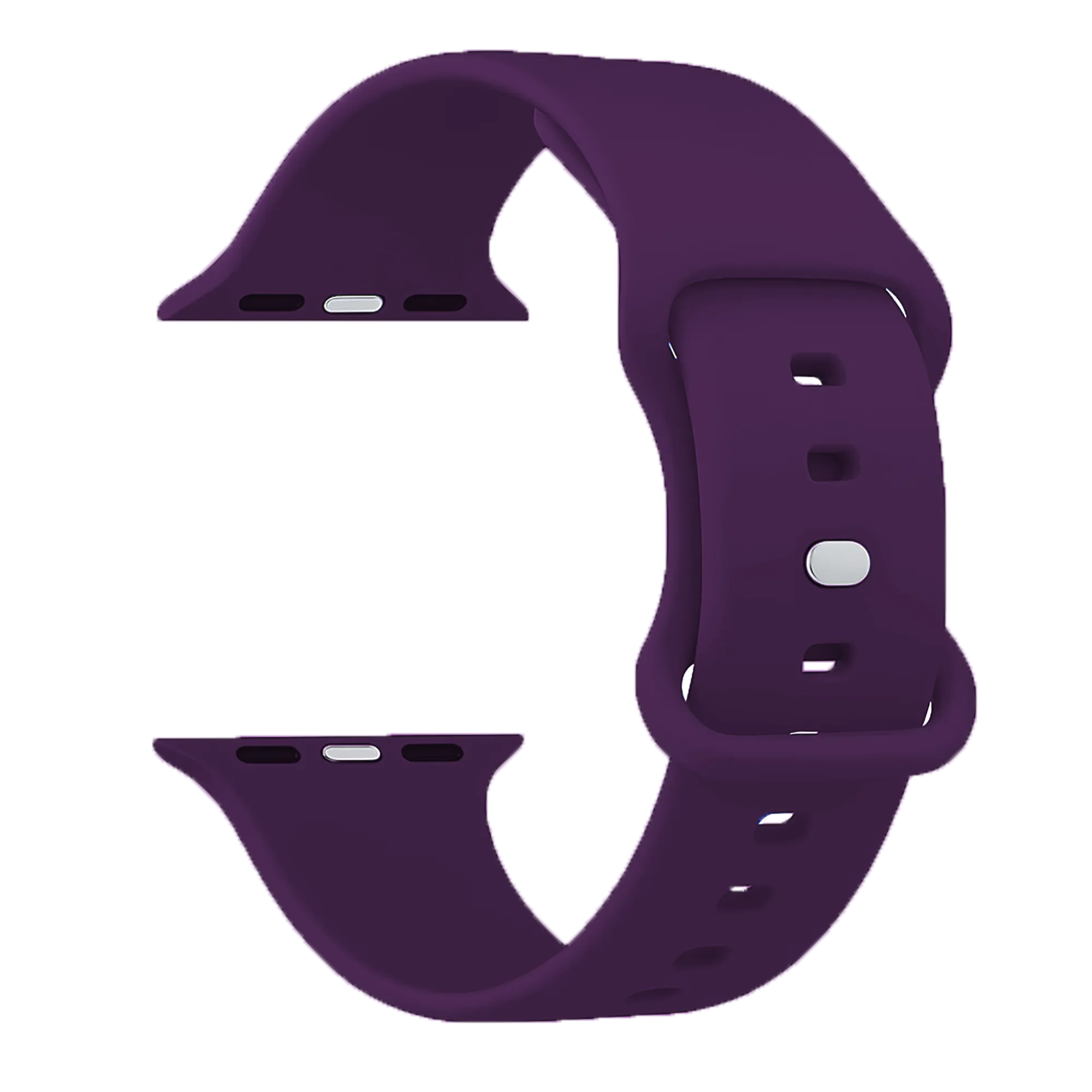 Bracelet Apple Watch silicone (violet foncé)