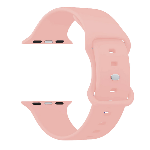 Bracelet Apple Watch silicone (rose clair)