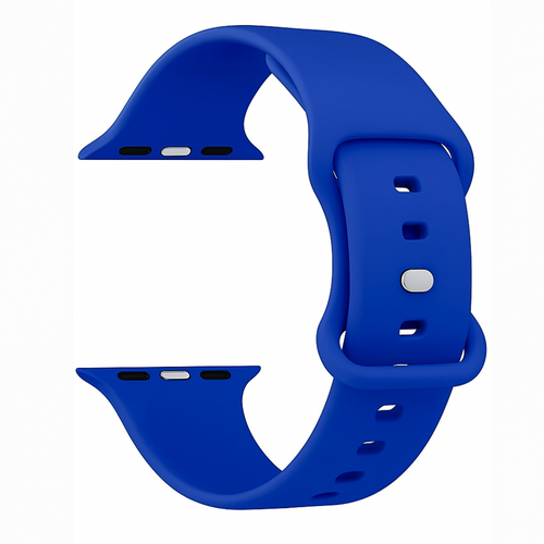 Silicone Strap 'Classic', royal blue, without a watch, 3/4 front view
