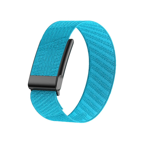 Knitted Nylon Strap, sky blue, without a watch, 3/4 front view