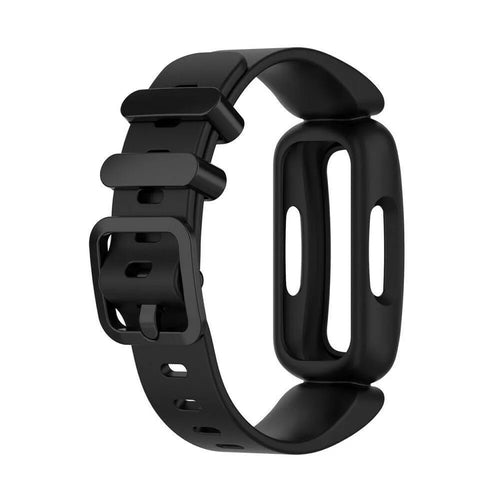 Silicone Strap, black, without a watch, 3/4 front view