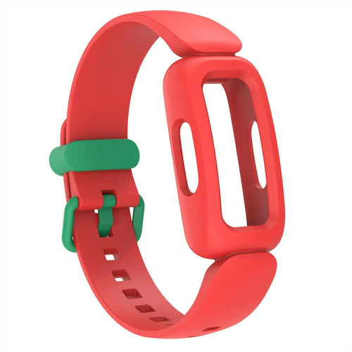 Silicone Strap, red/green, without a watch, 3/4 front view