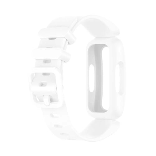 Silicone Strap, white, without a watch, 3/4 front view
