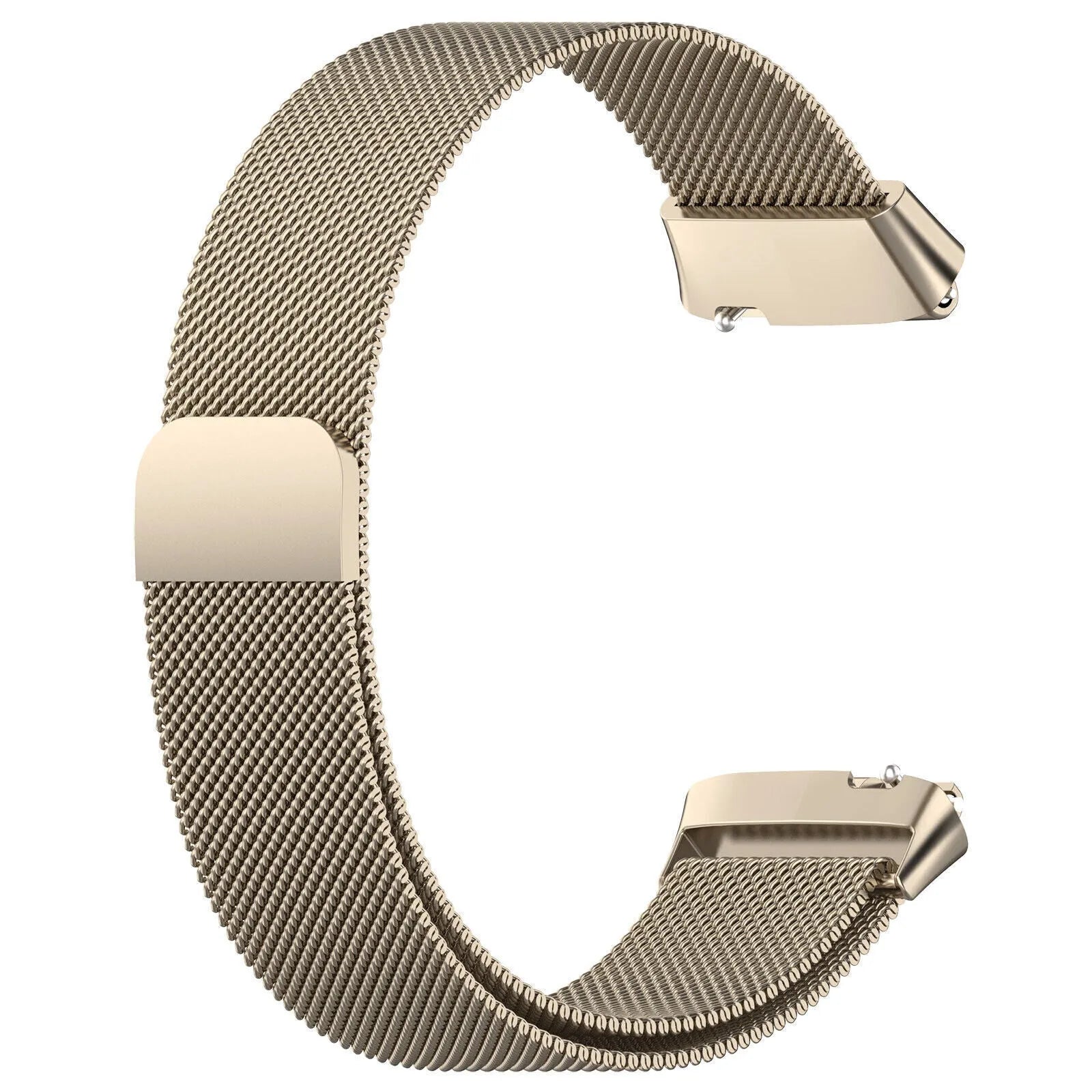 Milanese Strap, champagne, without a watch, 3/4 front view