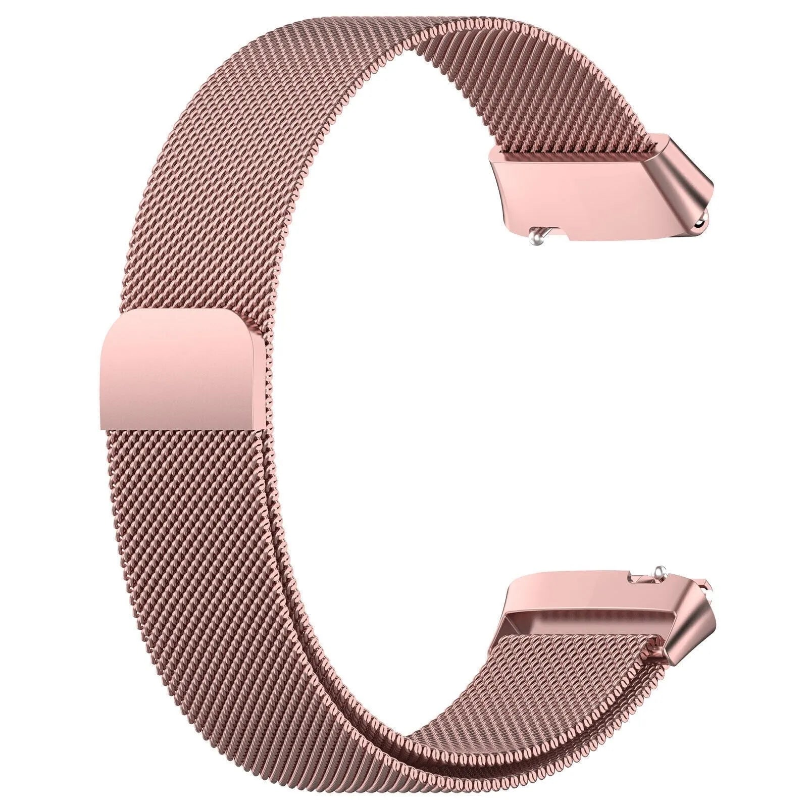 Milanese Strap, pink, without a watch, 3/4 front view