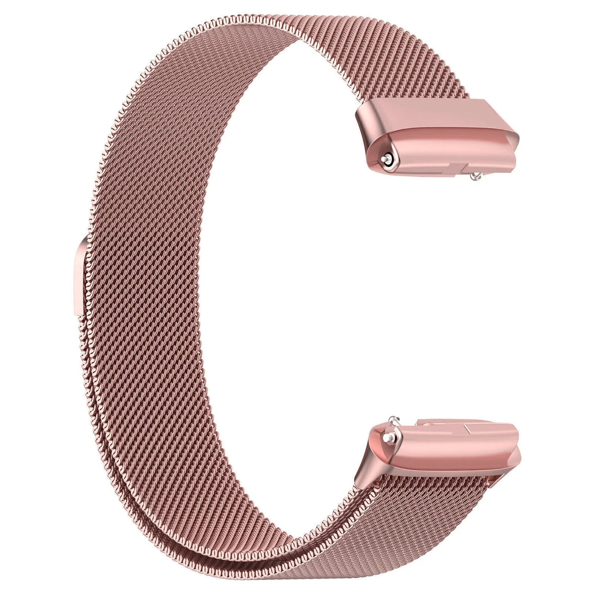 Milanese Strap, pink, without a watch, 3/4 front view