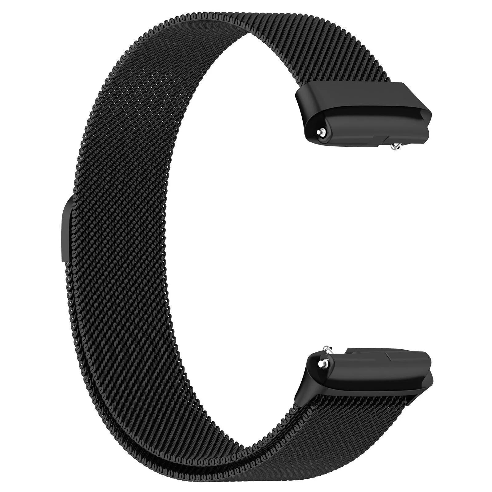 Milanese Strap, black, without a watch, 3/4 front view