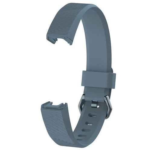 Silicone Strap, grey-blue, without a watch, 3/4 front view
