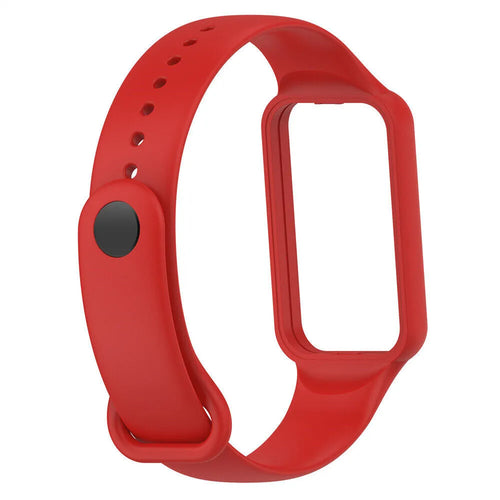 Silicone Strap, red, without a watch, 3/4 front view