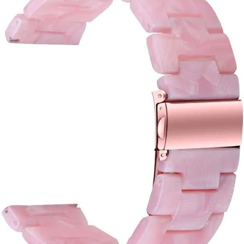 Metal Resin Strap, pink, without a watch, 3/4 front view