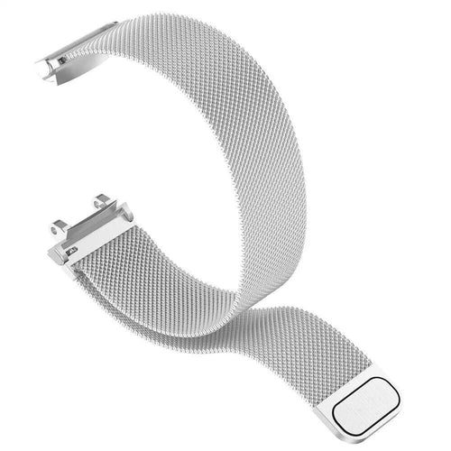 Milanese Strap, silver, without a watch, 3/4 front view