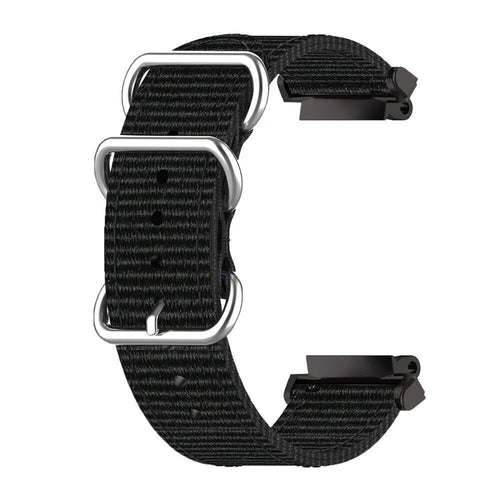 Nylon Buckle Strap, black, without a watch, 3/4 front view