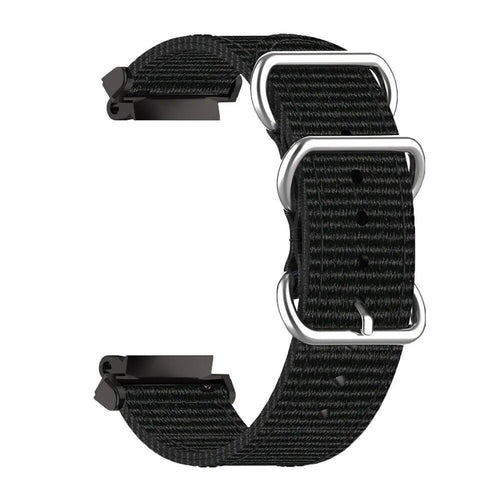 Nylon Buckle Strap, black, without a watch, 3/4 front view