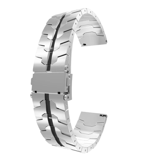 Bracelet acier Amazfit GTS 2 (argent/noir)