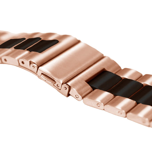 Steel Strap, rose gold/black, without a watch, 3/4 front view