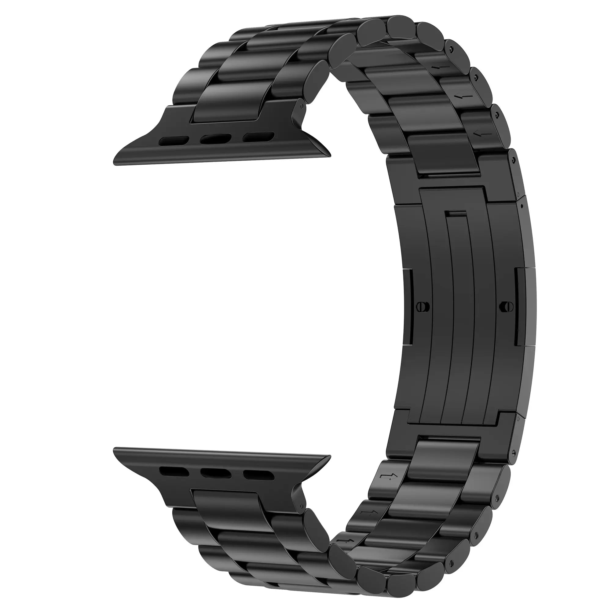 Bracelet acier raffiné Apple Watch (noir)