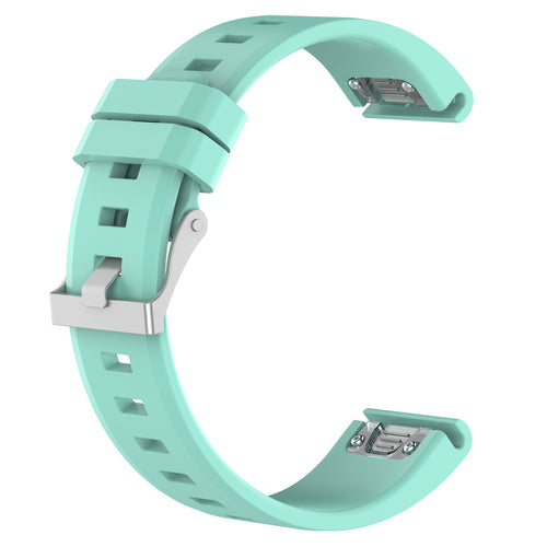 Garmin Fenix 7 Glossy Silicone Strap (Aqua)