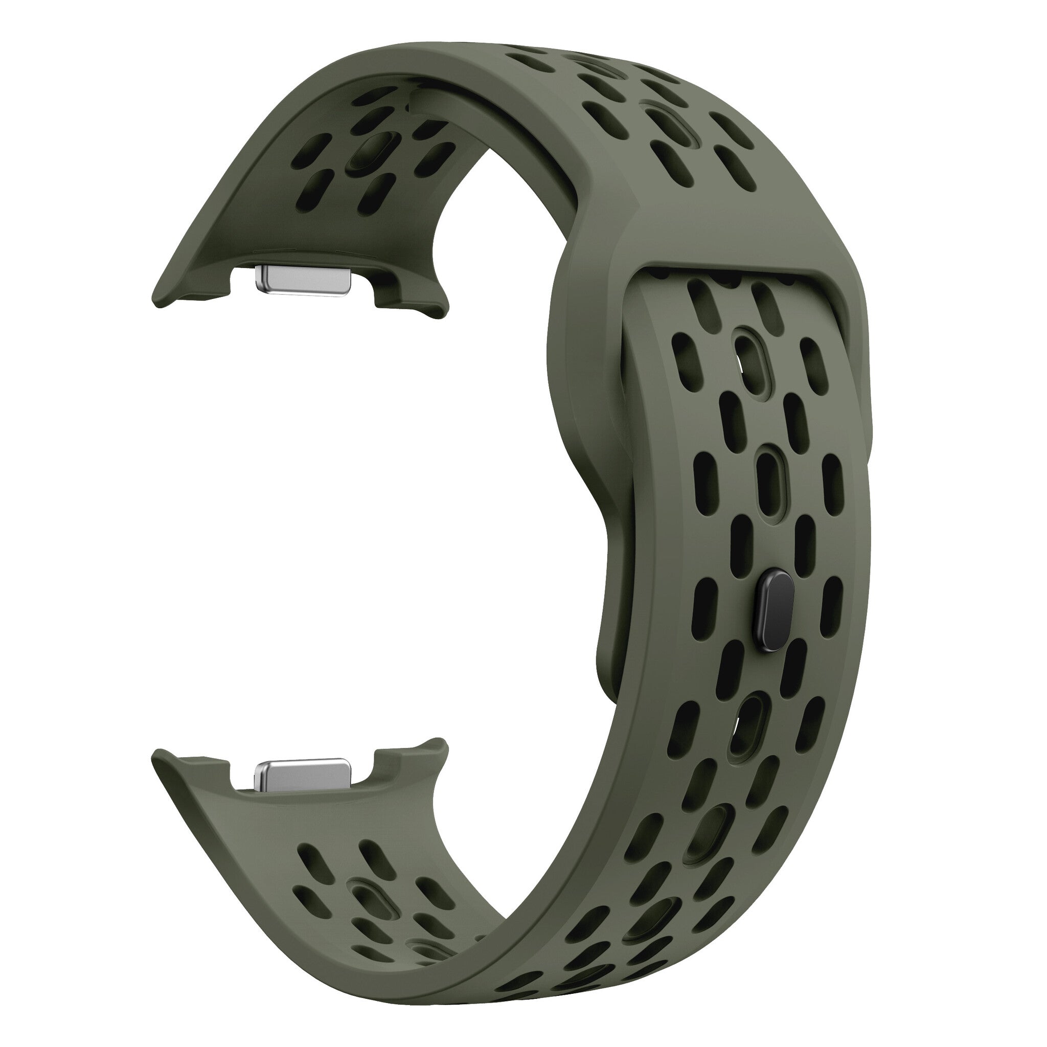 Bracelet air silicone Samsung Galaxy Watch 9 - 44mm (vert militaire)