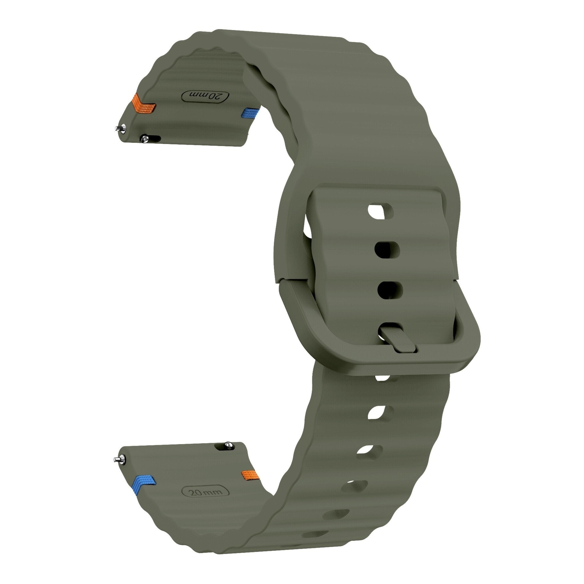 Bracelet silicone ondulé CMF Watch Pro 3 (vert militaire)